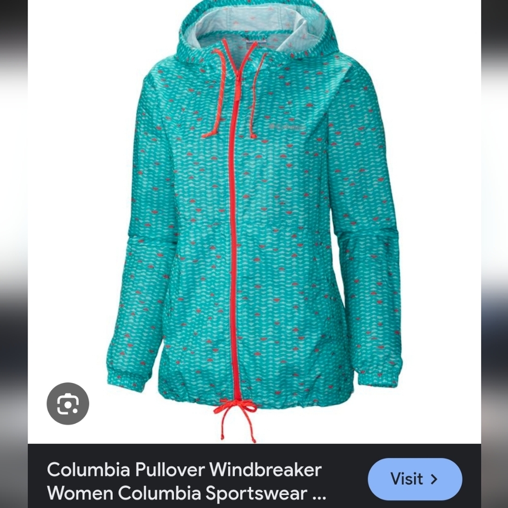Columbia womens Flash Forward Printed Windbreaker Size S Lightweight